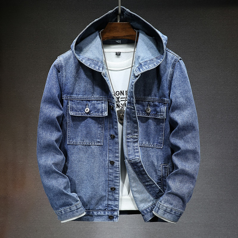 Kevins Kapuzen-Denimjacke