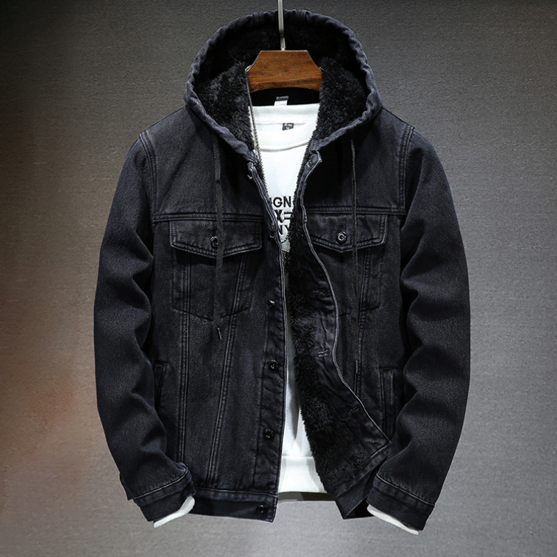 Kevins Kapuzen-Denimjacke