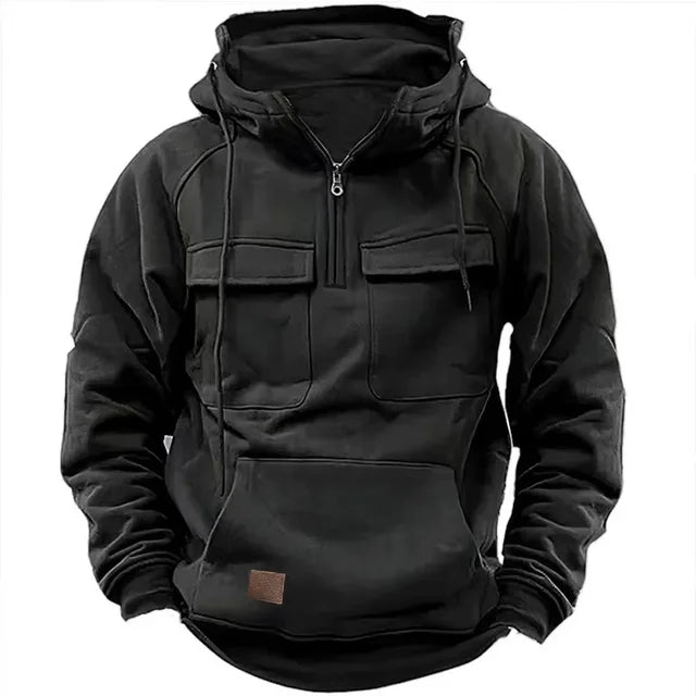 Hoodie mit Brusttaschen von Fudus
