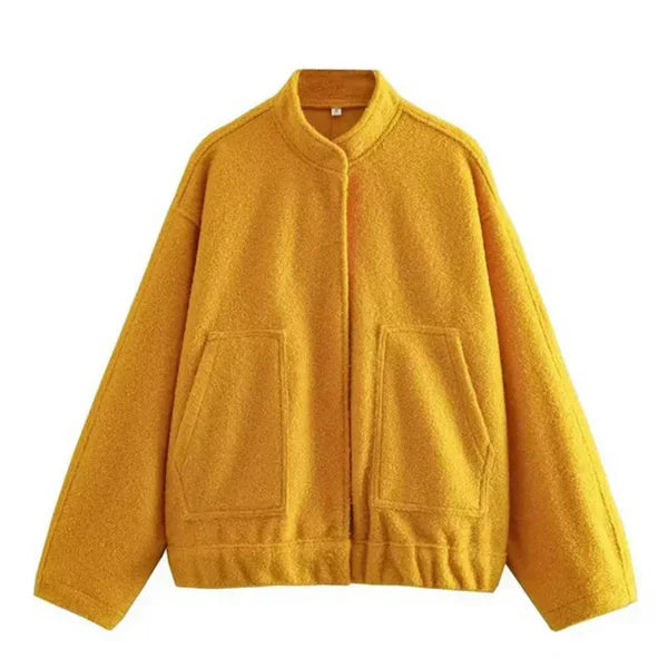 Avelena Oversized Bomber Jacket