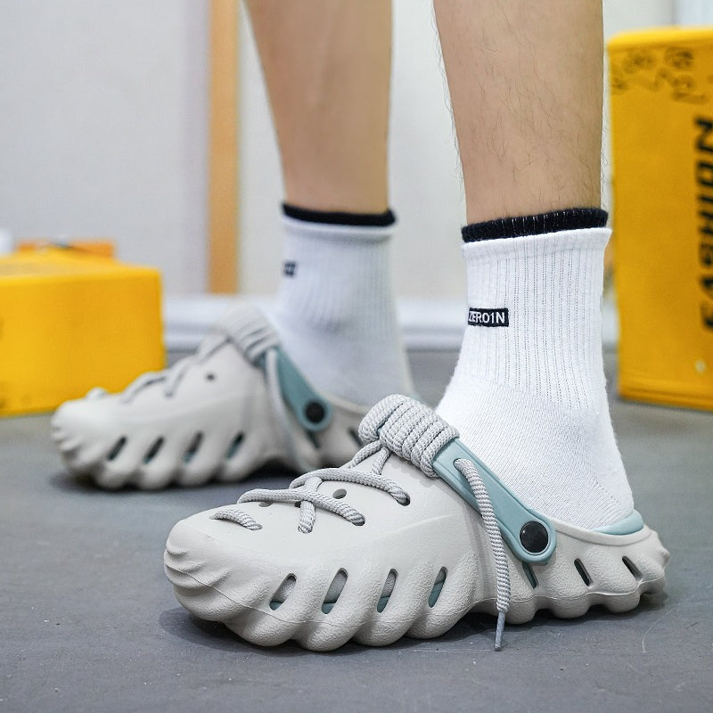 Gustav Clogs mit Zier Schnürsenkeln