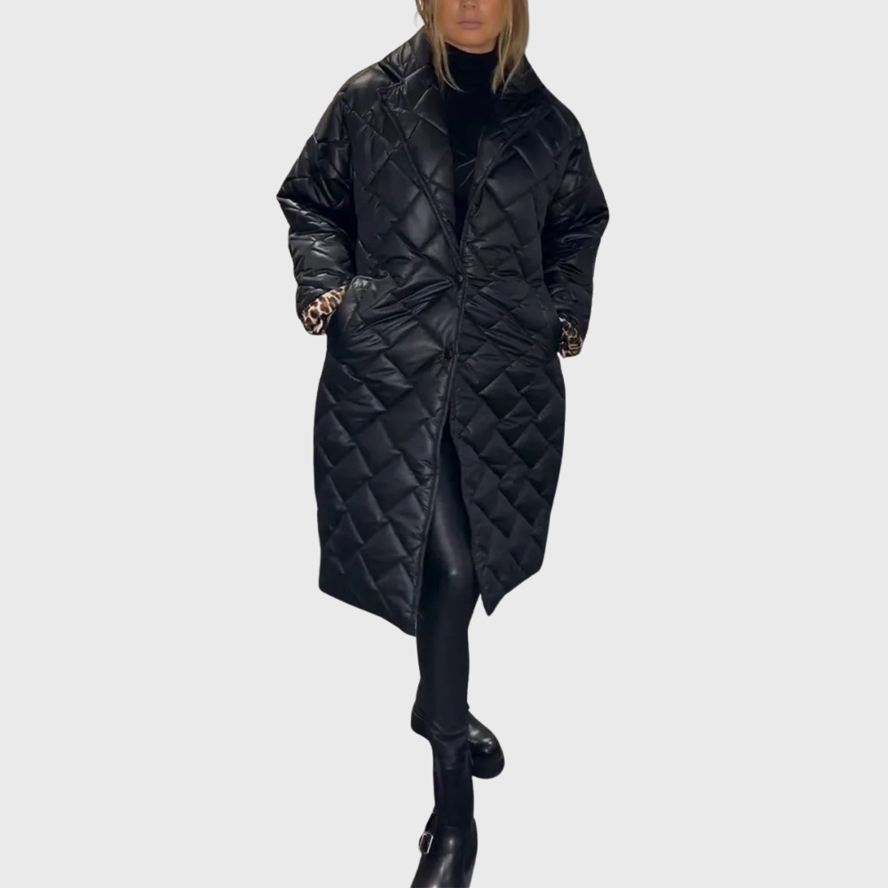 ModeGeist | Damen Stylische Wendbare Gepolsterte Winterjacke