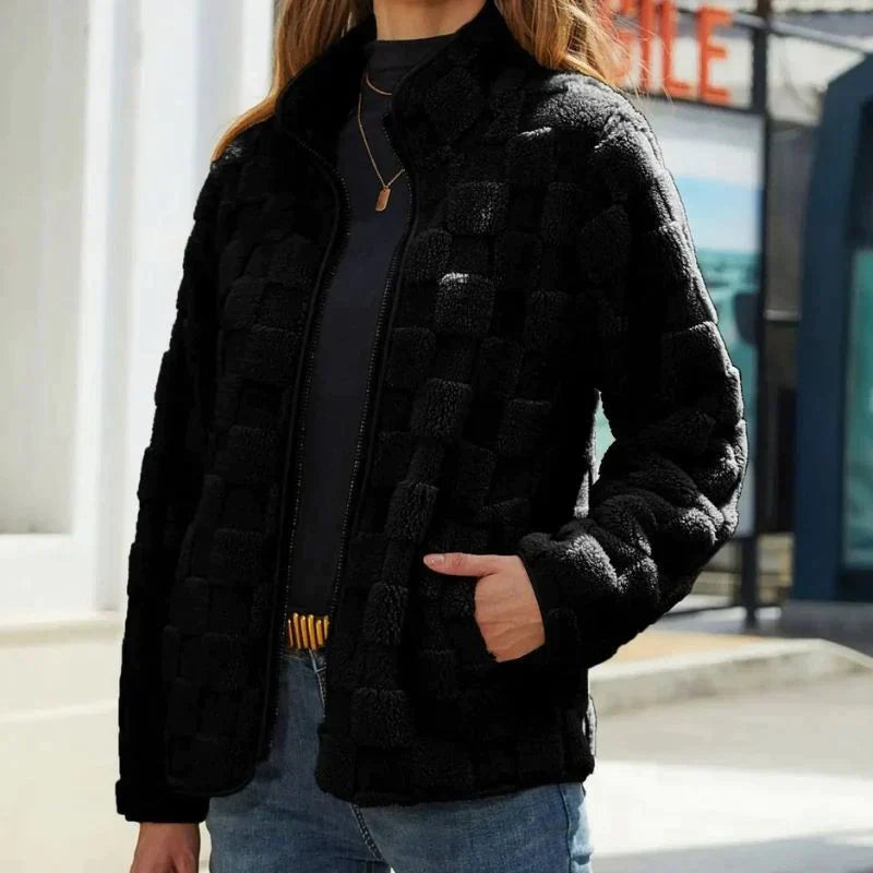 ModeGeist | Ultraweiche Kurz Fleecejacke