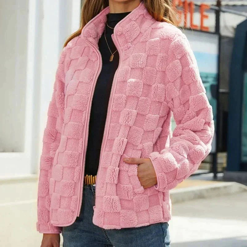 ModeGeist | Ultraweiche Kurz Fleecejacke