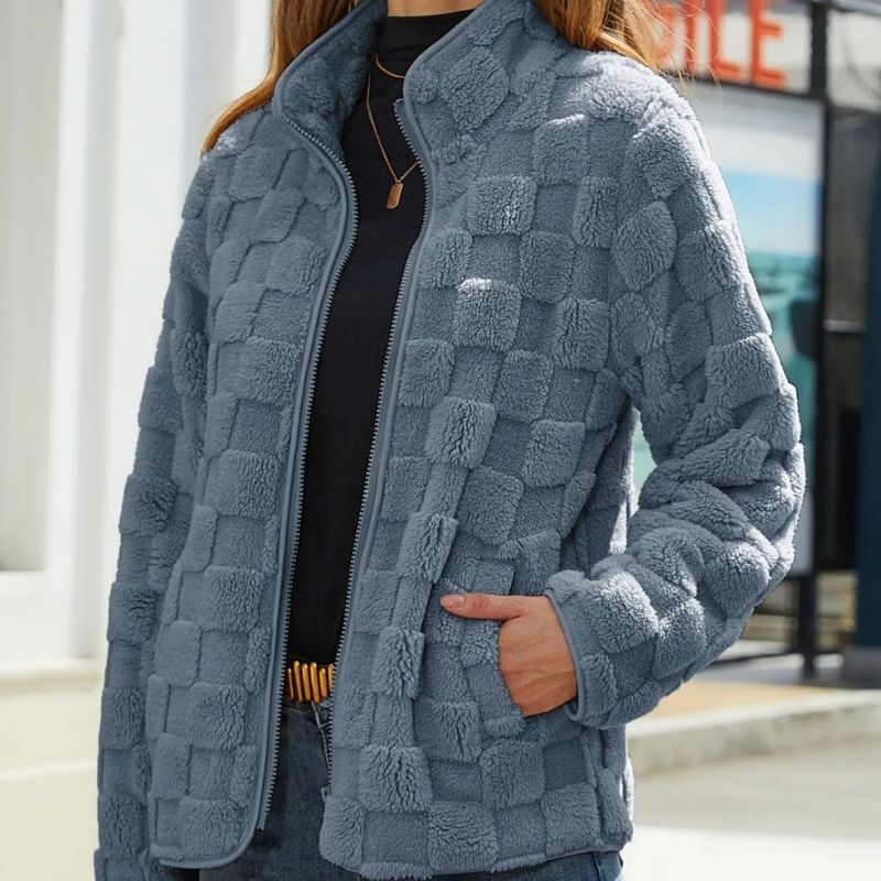 ModeGeist | Super Weiche Kurze Fleecejacke für Den Herbst