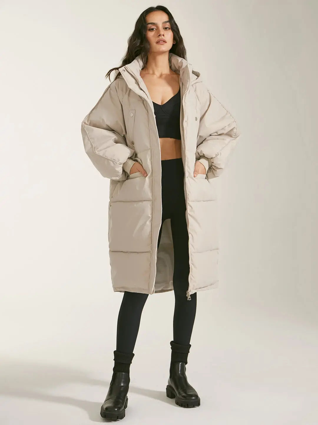ModeGeist | Pufferparka mit Kapuze und Reißverschluss