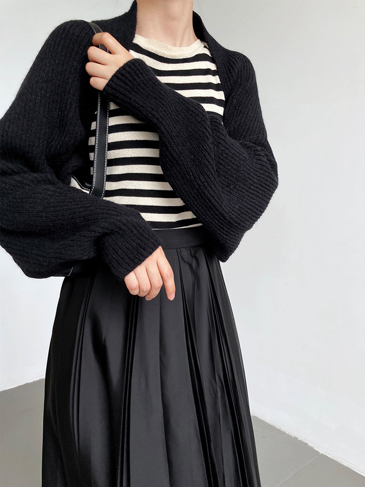 ModeGeist | Strick Bolero mit Langen Ärmeln Weich und Modern Perfekt für Layering