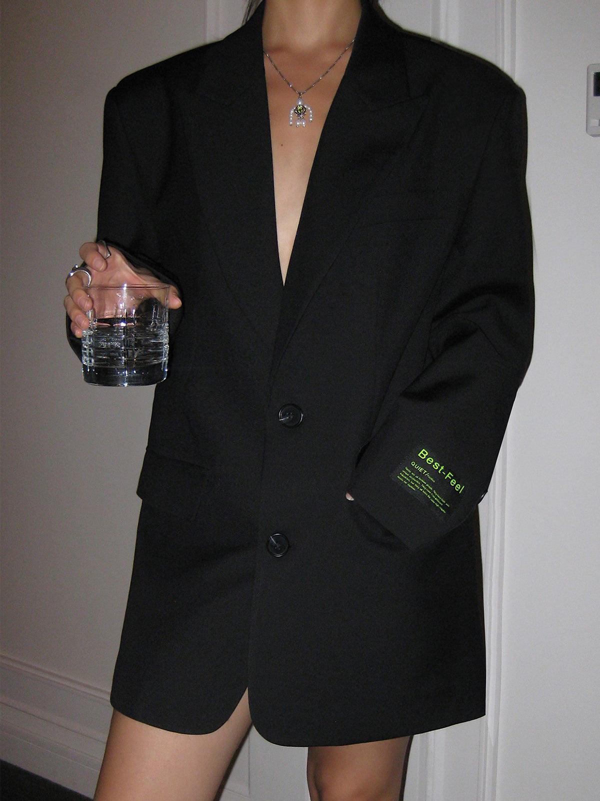 ModeGeist | Stilvoller Damen Blazer Kleid mit Langen Ärmeln