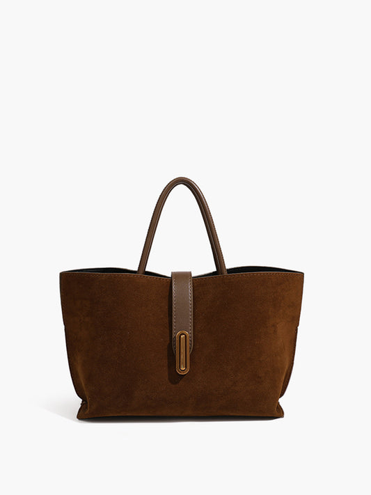 Damenhandtasche aus Wildleder im Old-Money-Stil
 - Krohn-e