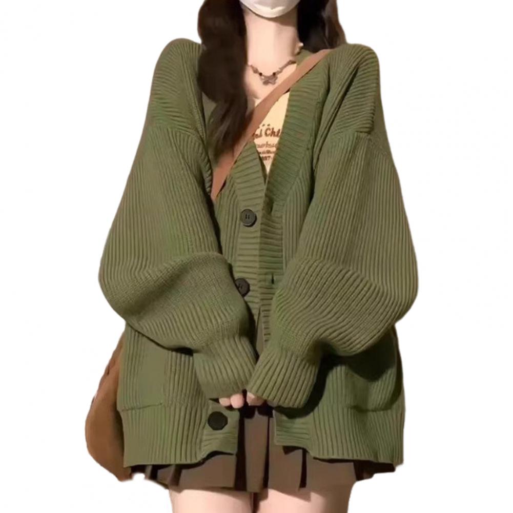 ModeGeist | Damen Freizeit Baumwoll Strickjacke
