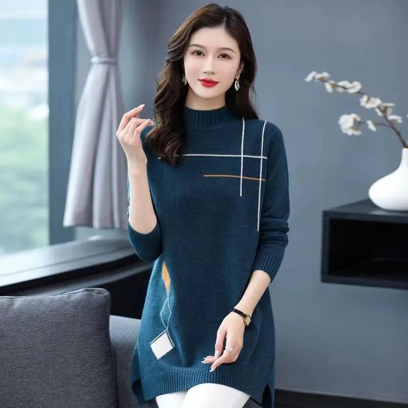 Hochwertiges Damen-Strickkleid Eddy: Casual Pullover