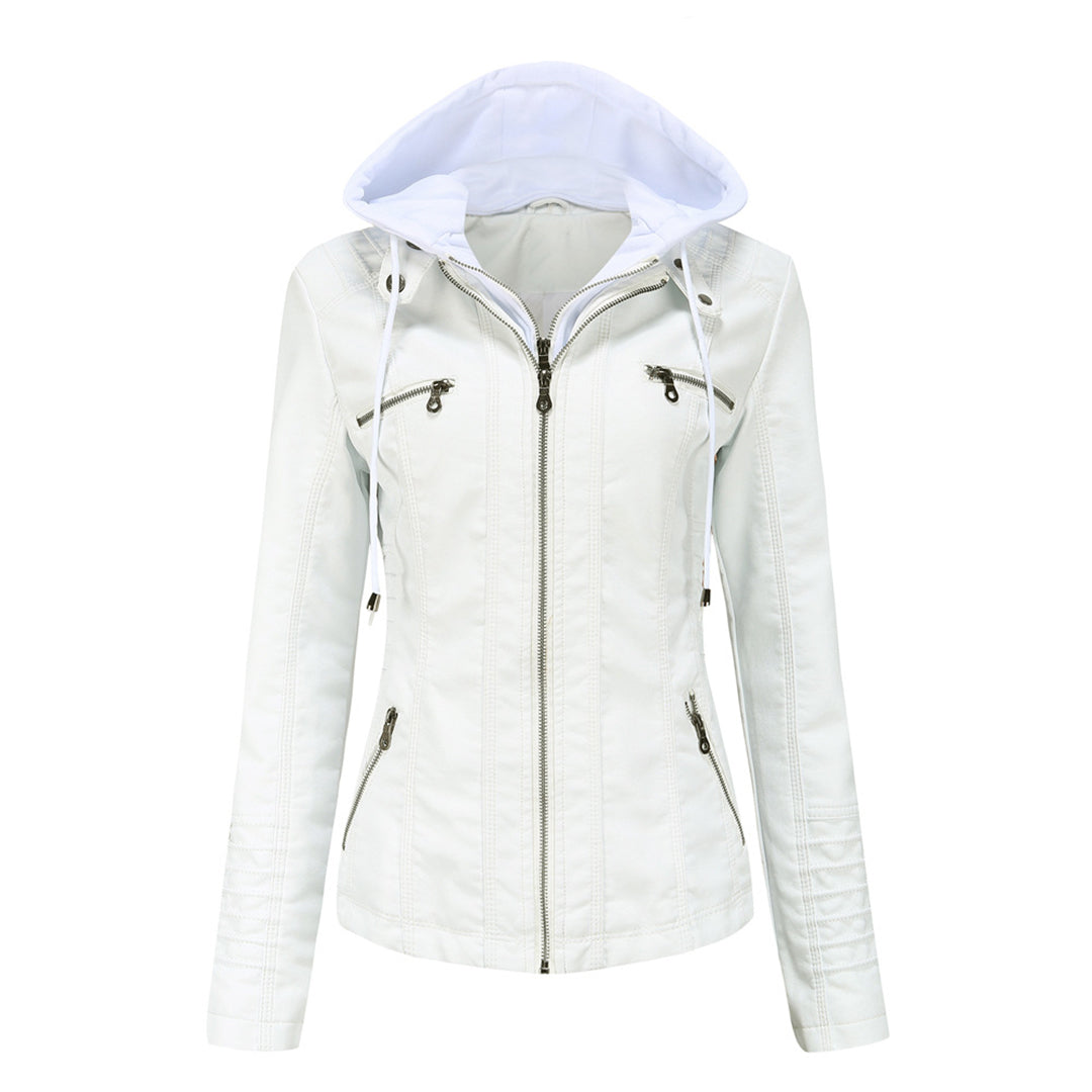 Luxus Lederjacke & stilvolle Damenhandtasche