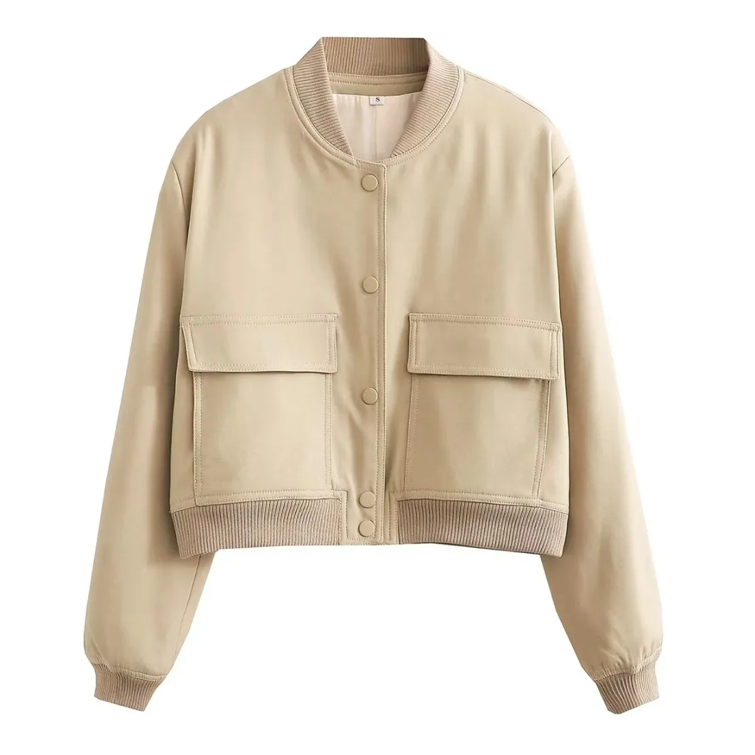 ModeGeist | Gekürzte Varsity Jacke - Stilvoll & Lässig