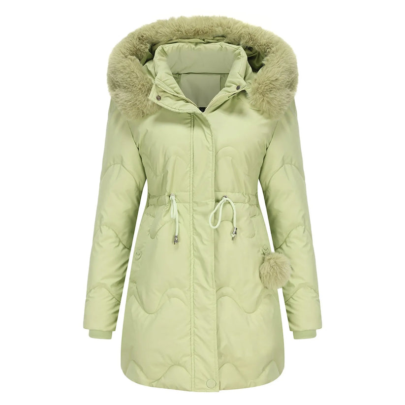 ModeGeist | Wintermantel mit Flauschigem Kragen Renata