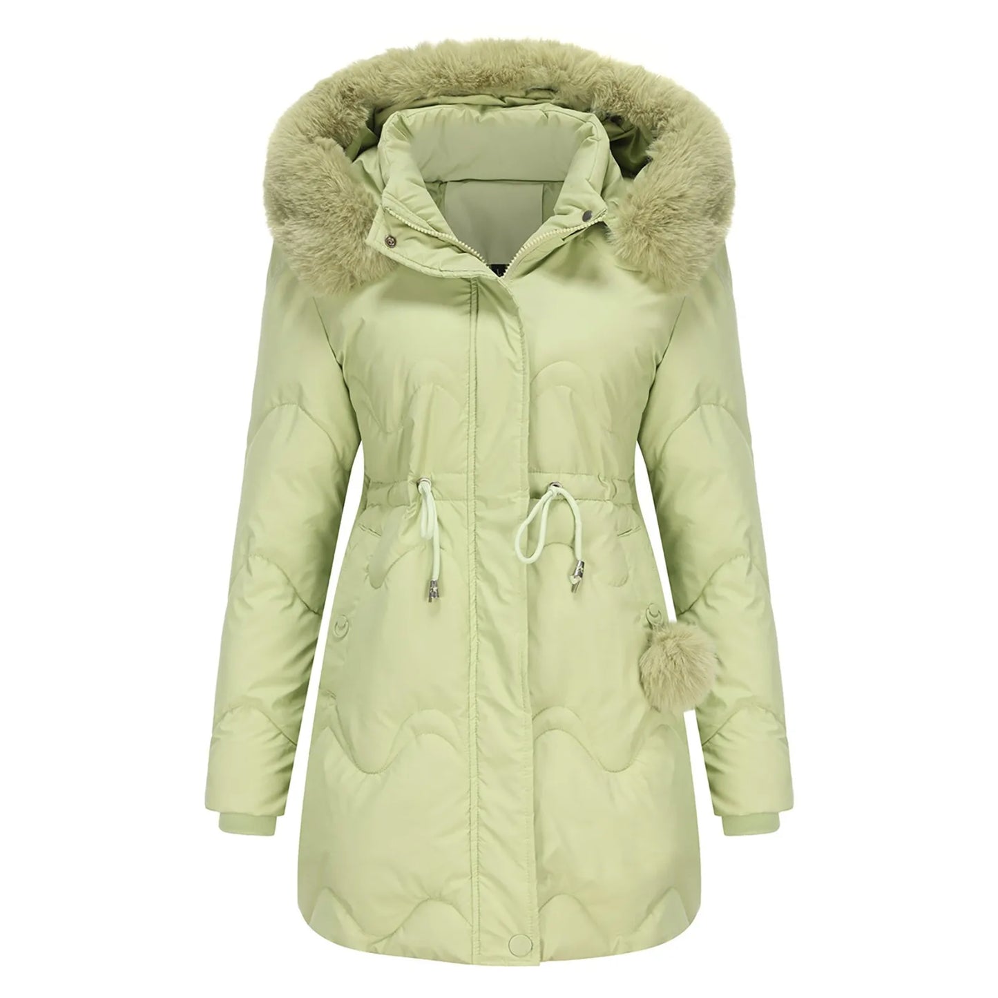 ModeGeist | Fleece gefütterte Winterjacke mit weichem Kragen