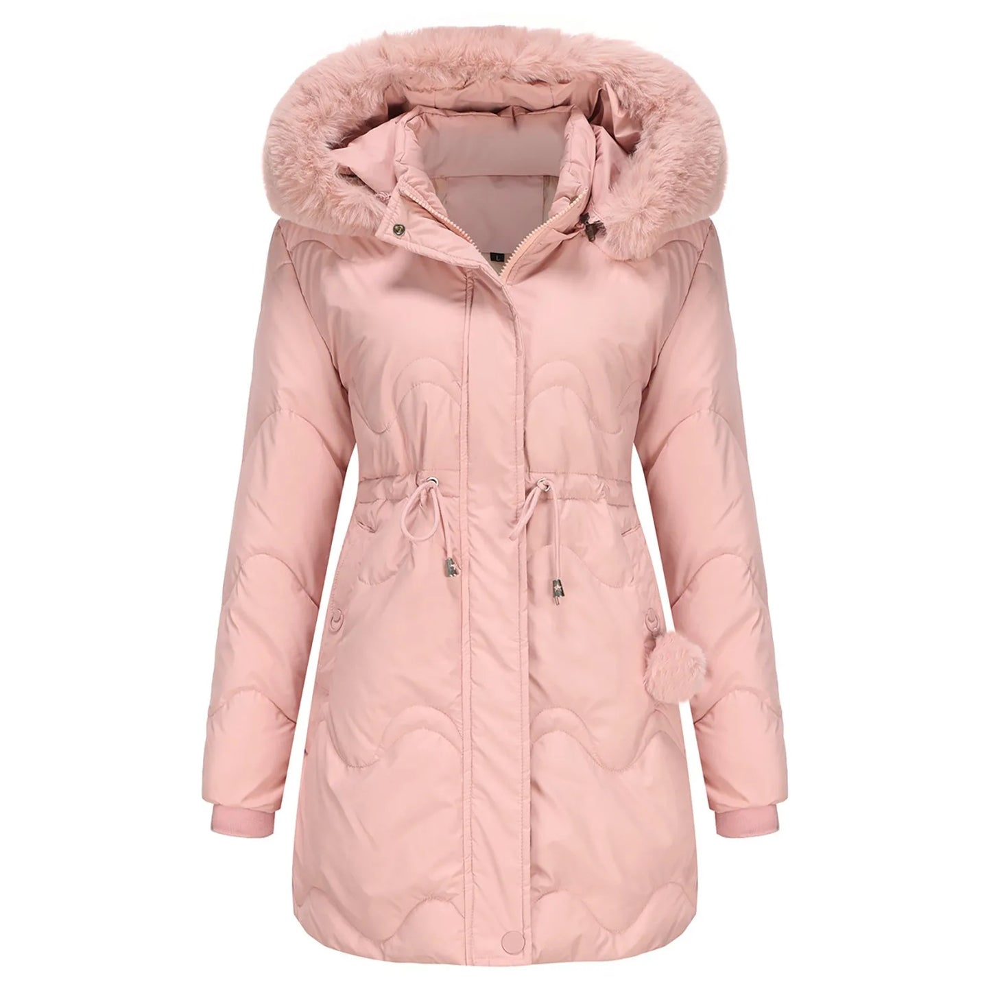 ModeGeist | Fleece gefütterte Winterjacke mit weichem Kragen