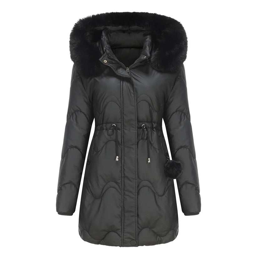 ModeGeist | Wintermantel mit Flauschigem Kragen Renata