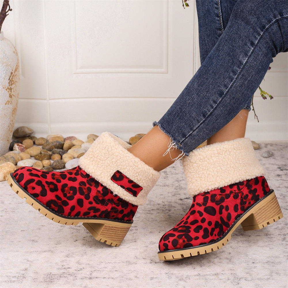 MODEGEIST Damen Stiefel Wasserdicht Knöchelhoch Robust Winterstiefel