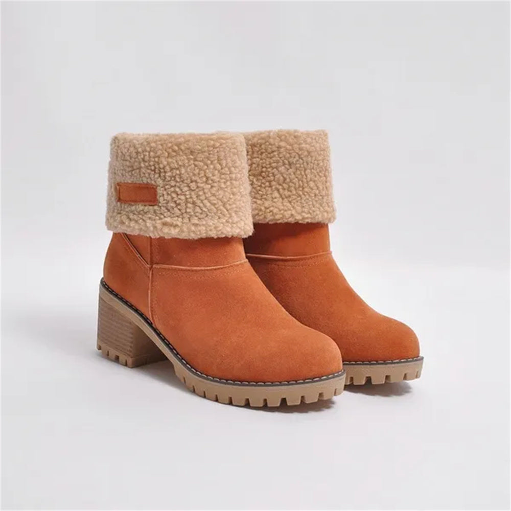 MODEGEIST Damen Stiefel Wasserdicht Knöchelhoch Robust Winterstiefel