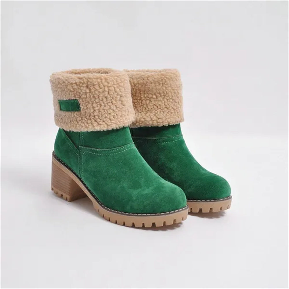 MODEGEIST Damen Stiefel Wasserdicht Knöchelhoch Robust Winterstiefel