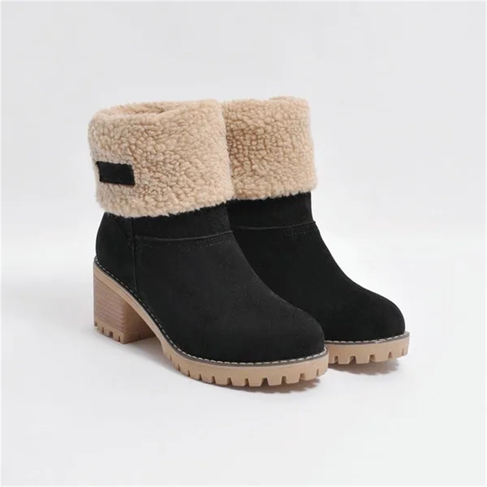 MODEGEIST Damen Stiefel Wasserdicht Knöchelhoch Robust Winterstiefel