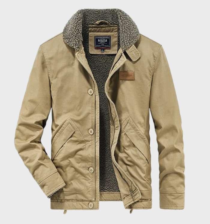 Selbstverteidigungsjacke mit Schnitt- und Stichschutz, Taschen und Reißverschluss (Lando)