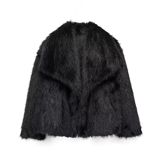 ModeGeist | Trendy Damen Winterjacke aus Kunstfell
