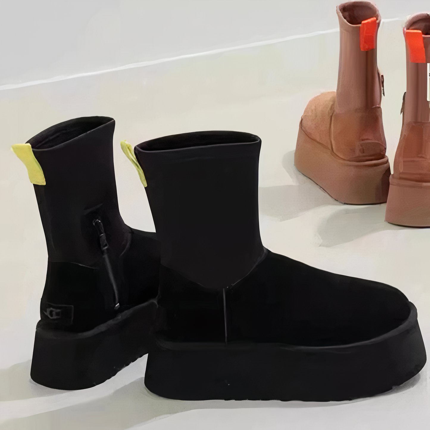 MODEGEIST Damen Winterstiefel Gefüttert Wasserdicht
