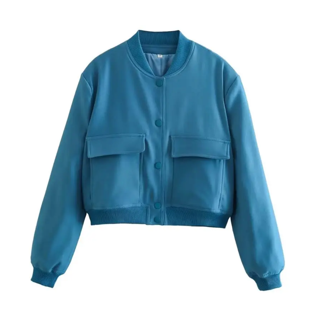 ModeGeist | Gekürzte Varsity Jacke - Stilvoll & Lässig