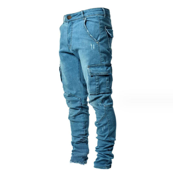 Robuste und bequeme Herrenjeans mit Seitentaschen