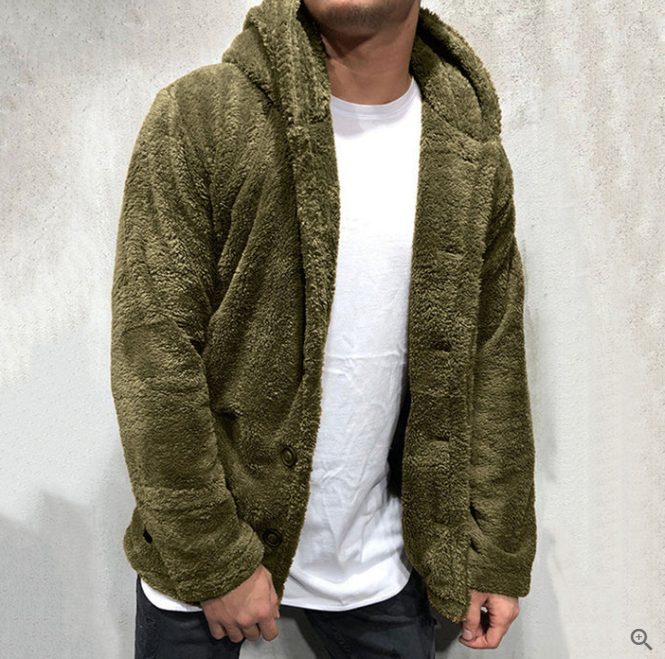 Herren Fleece Kapuzenpullover mit Wärmem