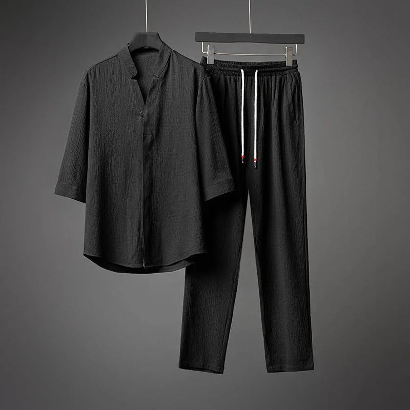HAINES - Set: Lockeres Hemd und gerade Hose