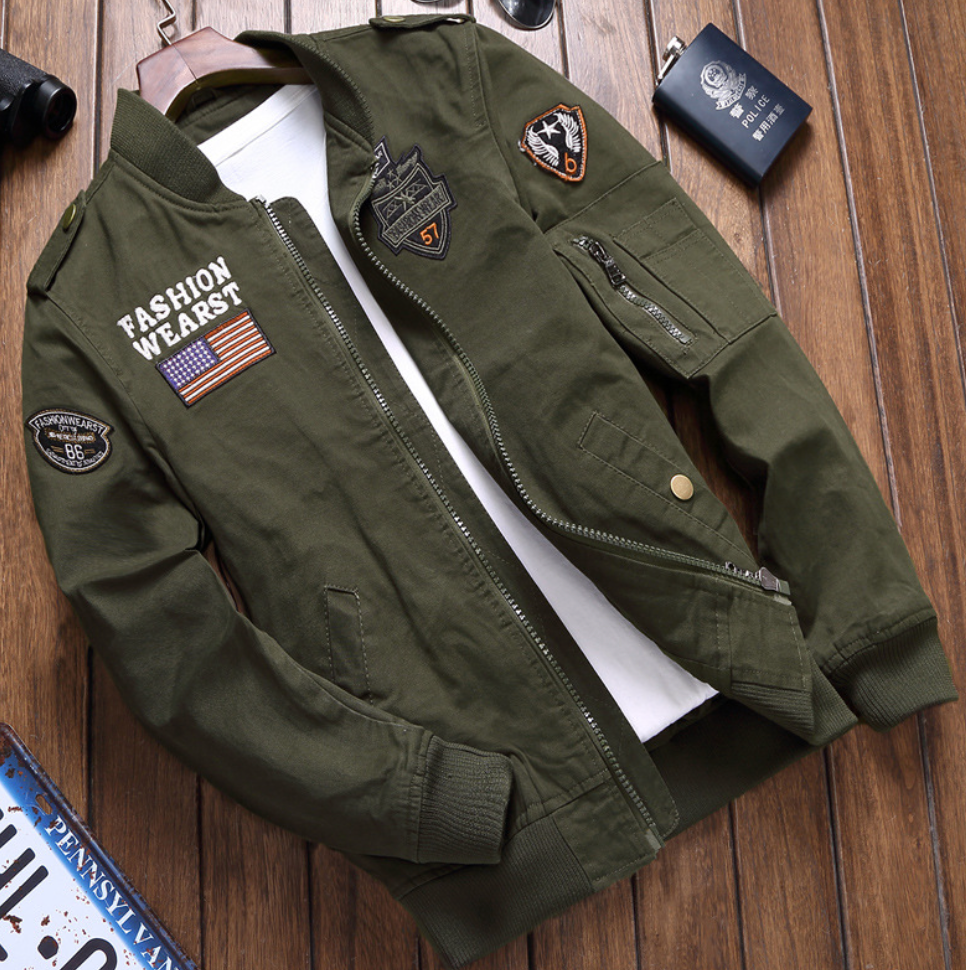 MODEGEIST Herren Militärjacke: Robust