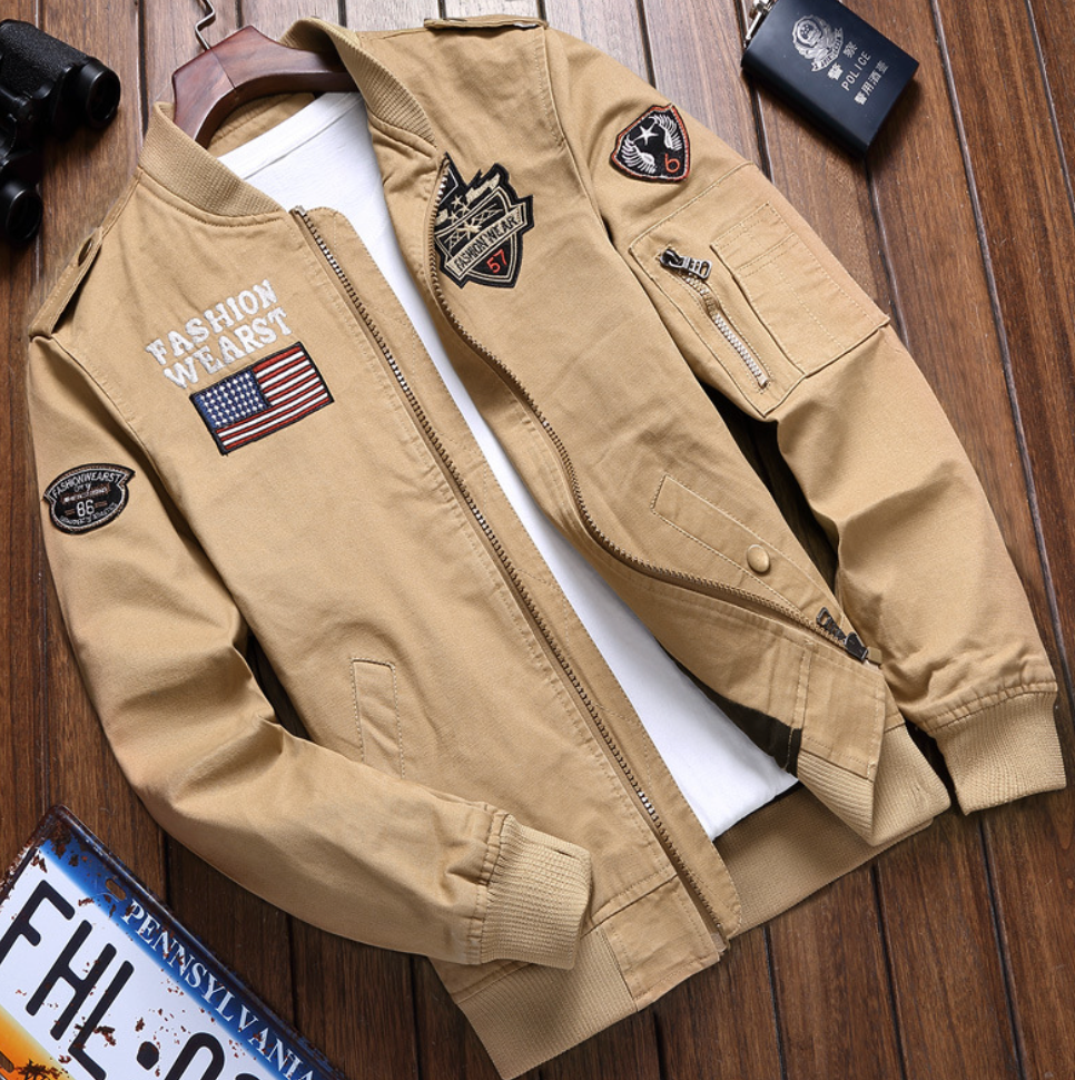 MODEGEIST Herren Militärjacke: Robust