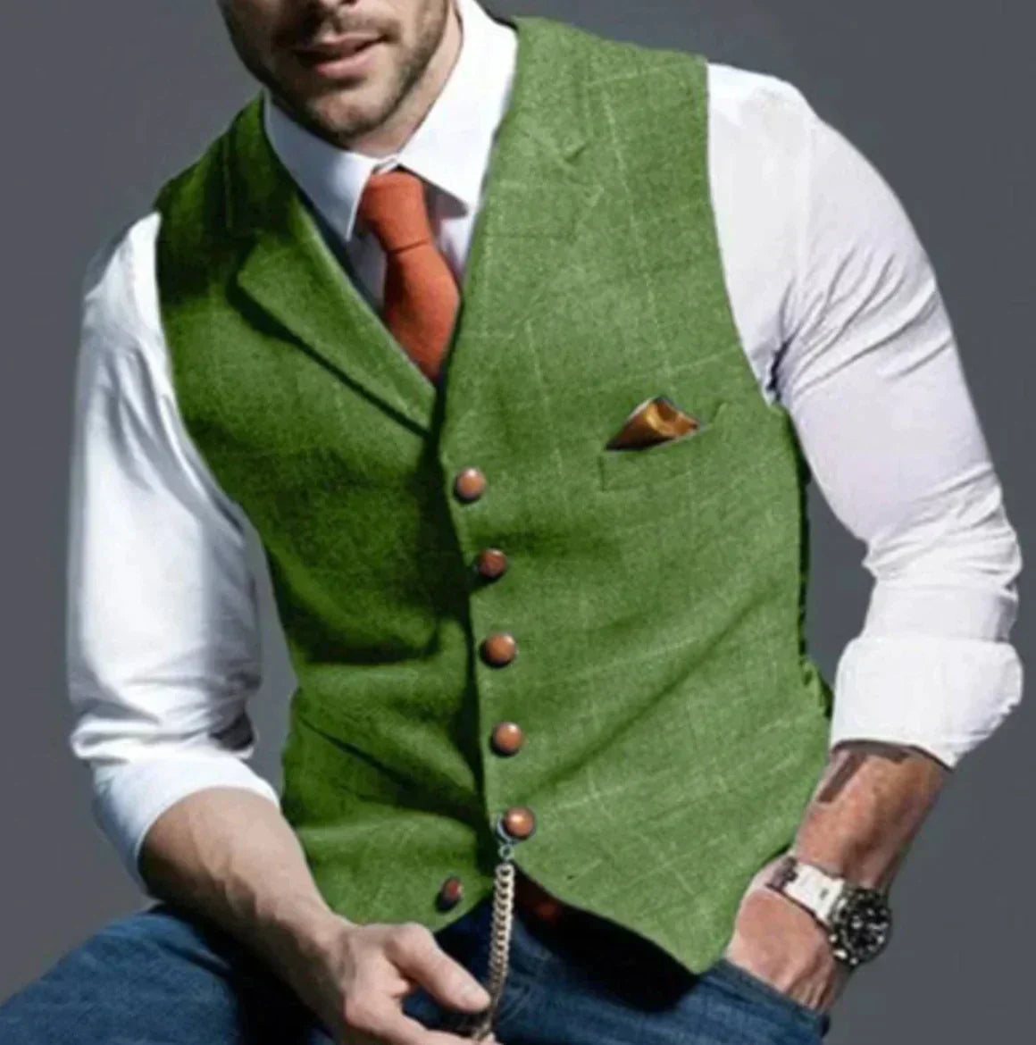 ModeGeist | Elegantes Weste für Männer, Vielseitig & Modern