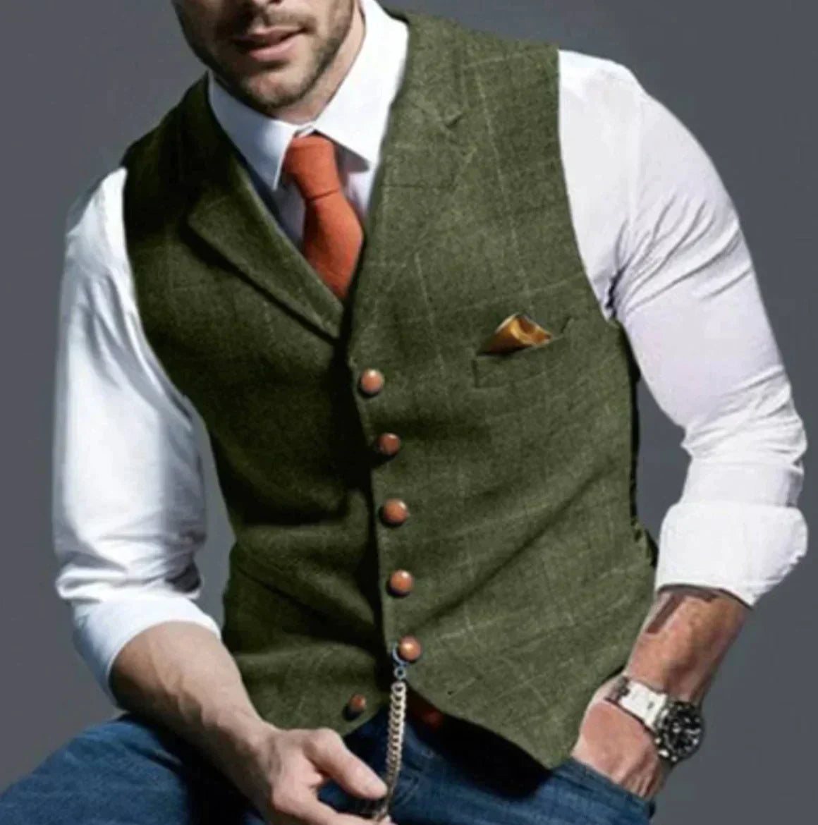 ModeGeist | Elegantes Weste für Männer, Vielseitig & Modern