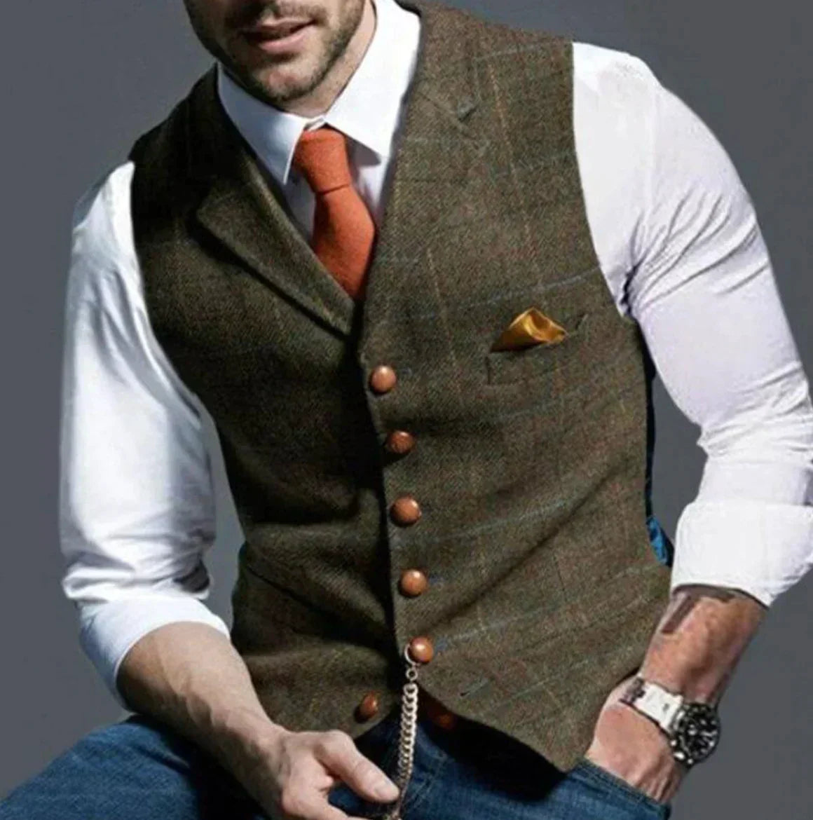 ModeGeist | Elegantes Weste für Männer, Vielseitig & Modern