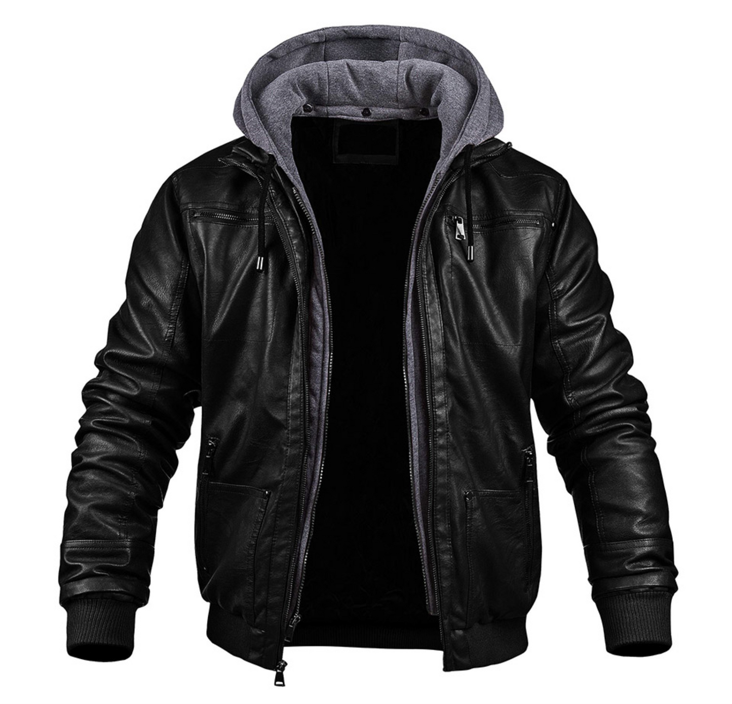 ModeGeist | Klassische Leder-Winterjacke
