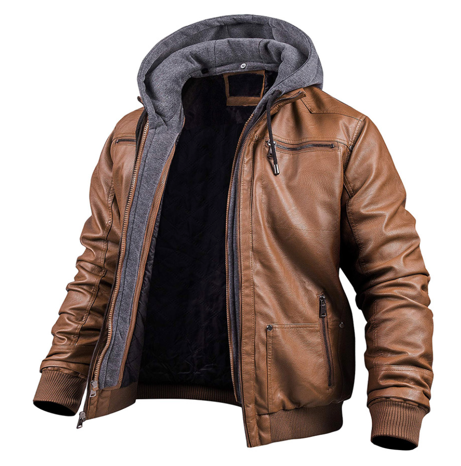 ModeGeist | Klassische Leder-Winterjacke