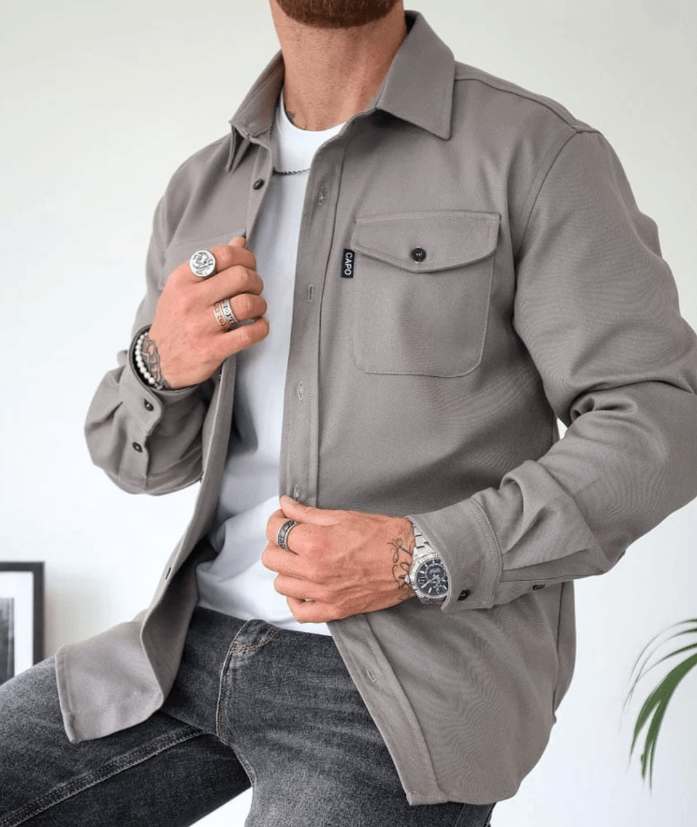 ModeGeist | Modernes Herrenhemdjacke