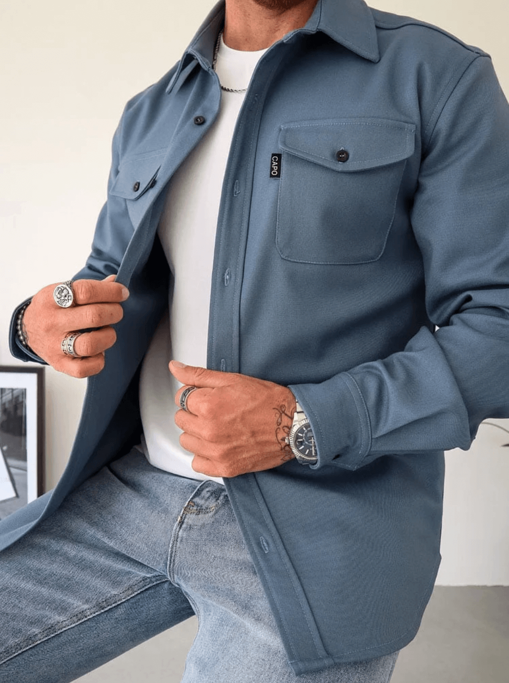 ModeGeist | Modernes Herrenhemdjacke