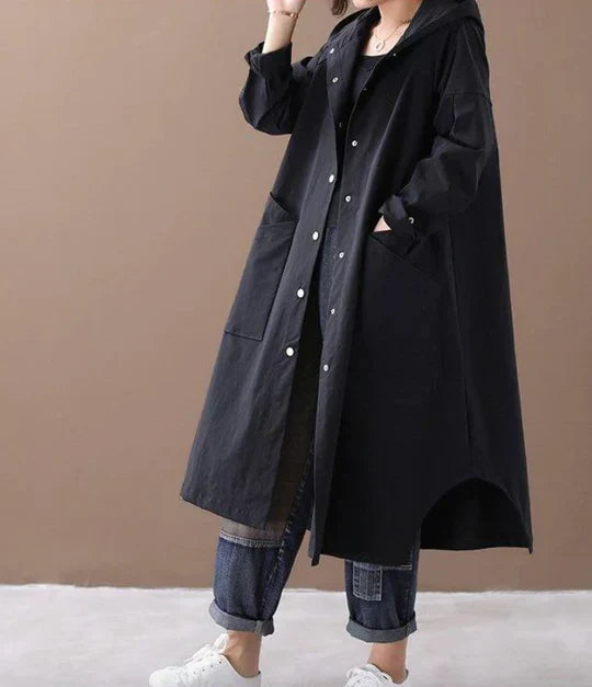 ModeGeist | Warmer Langer Mantel für Herbst und Winter