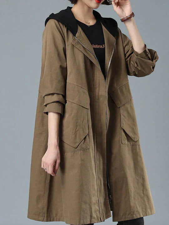 ModeGeist | Warmer Langer Mantel für Herbst und Winter