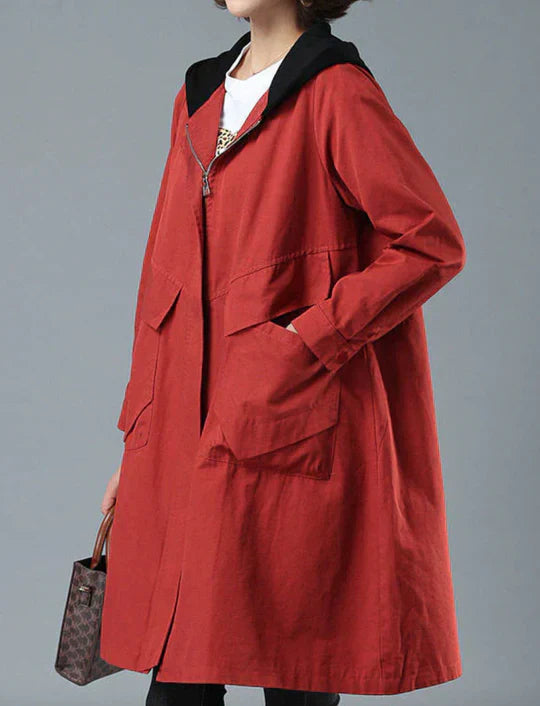 ModeGeist | Warmer Langer Mantel für Herbst und Winter