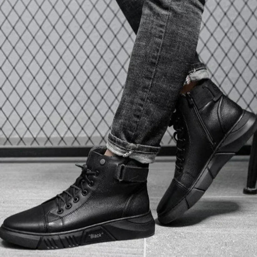 ModeGeist | Schwarze warme Stiefel