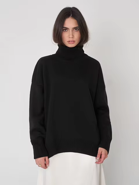 ModeGeist | Rollkragenpullover mit lockerer Passform