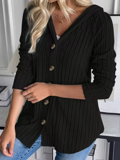 Elegantes Kapuzenpullover mit Taillierung von Fudus
