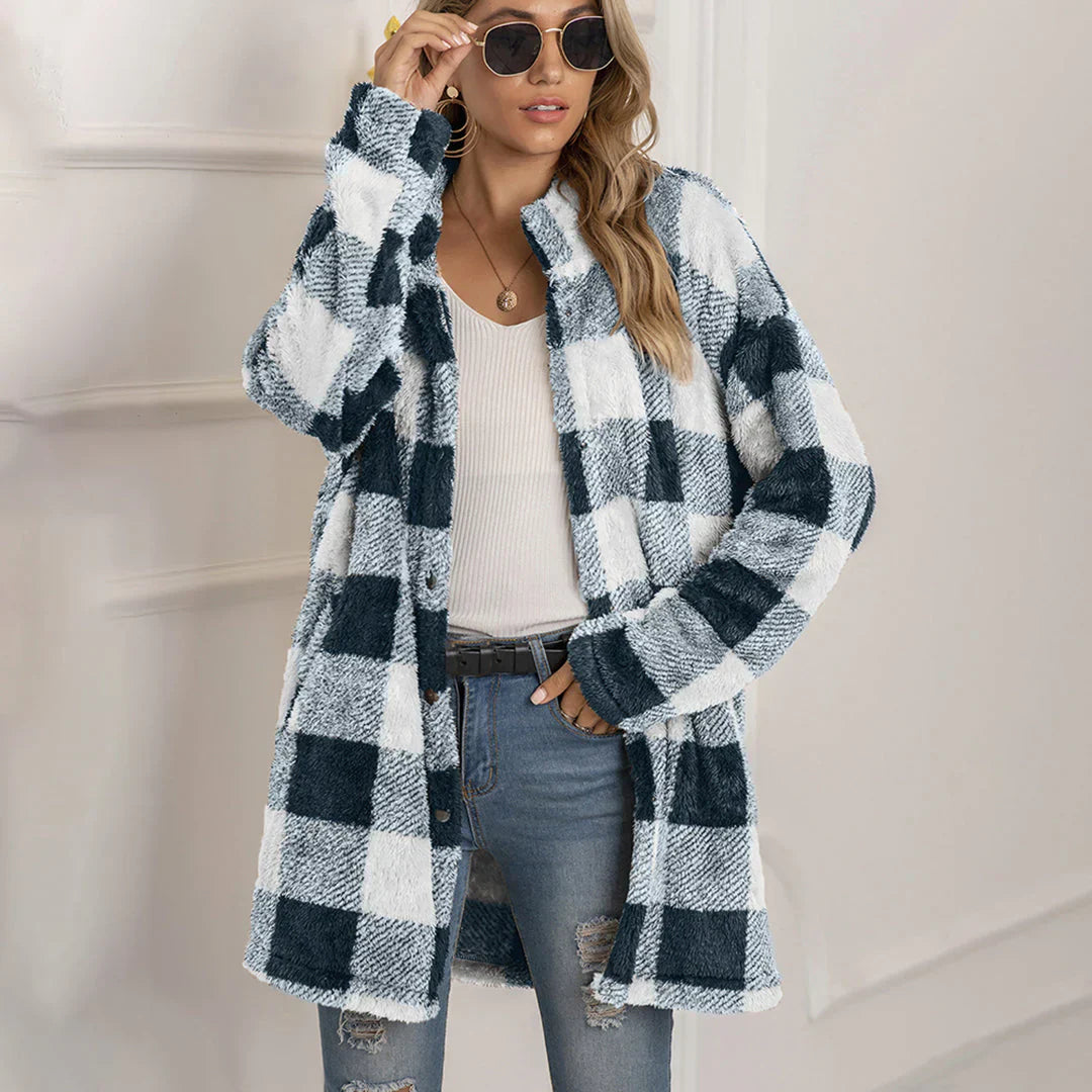 ModeGeist | Bequeme karierten Jacke