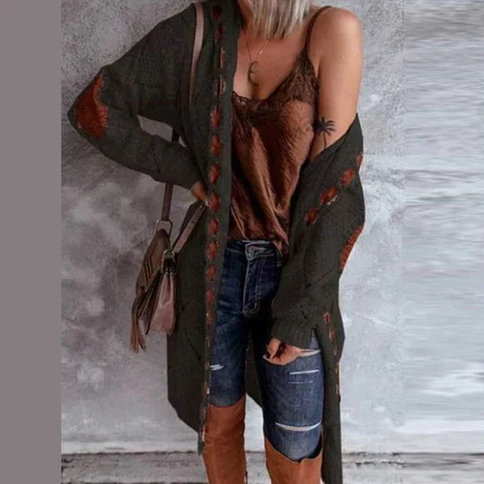 ModeGeist | Modische Strickjacke mit Kapuze
