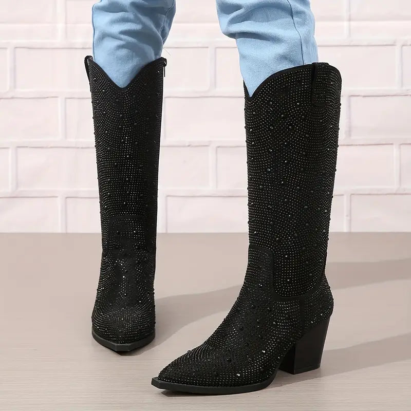 ModeGeist | Glitzernde Cowboy-Stiefel